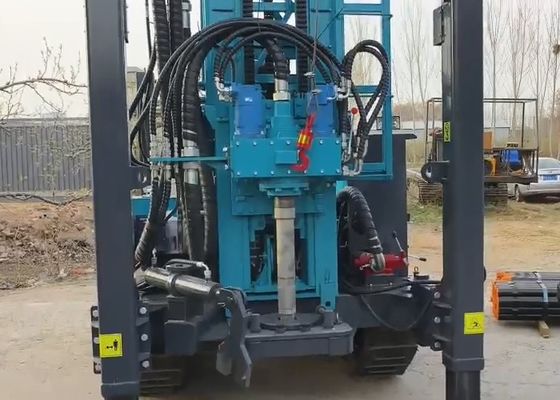 Self Propelled / Cargo Trailer Mounted Water Well Drilling Rig With Large Power Head
