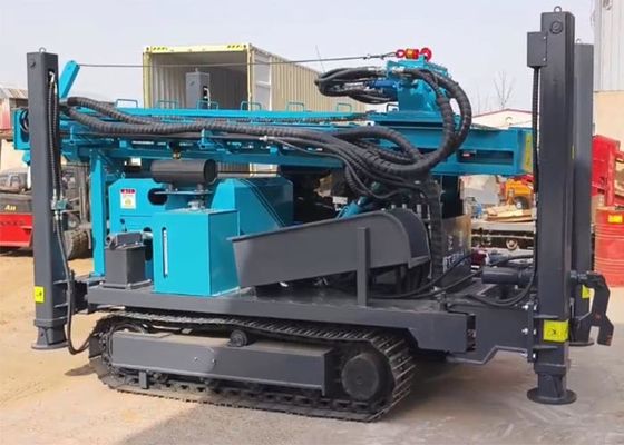 Automatic Deep Wells Diesel Track Drill Rig Machine To Farm / Plantation