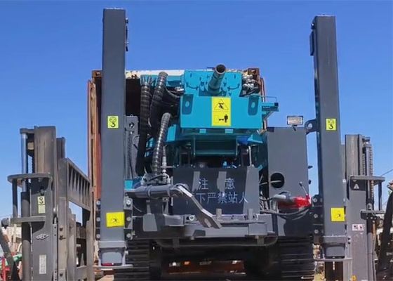 Automatic Deep Wells Diesel Track Drill Rig Machine To Farm / Plantation