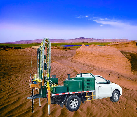 Geological Exploration Borewell Drilling Truck Easy Moving