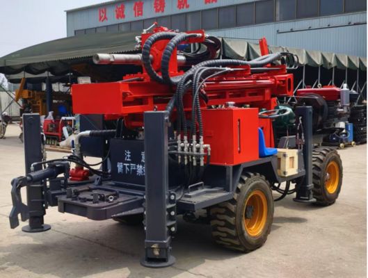 100/200/300M Water Well Tractor Mounted Drilling Machine To Africa