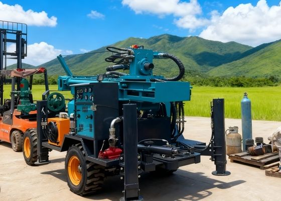 High Speed 160 Meters Depth Heavy Drilling Equipment With Diesel Engine