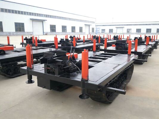 Hydraulic Crawler Drilling Rig Walking Chassis Transportation 8 Wheels Wider Platform