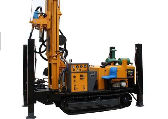 200m Tracked Hydraulic System Pneumatic DTH Tractor Mounted Drill Rig