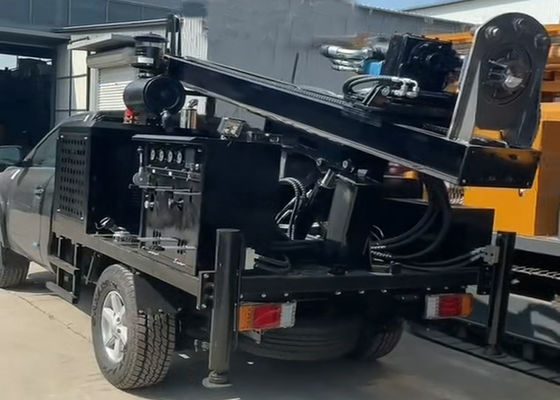 현장 작업용 트랙터 탑재 된 두 개의 전력 헤드 부착 기계