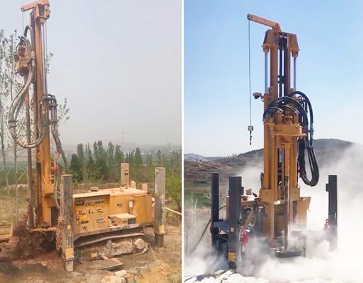 3.5mpa 350m 깊이 땅속으로 낸 구멍 크로울러 탑재형 굴착 장비