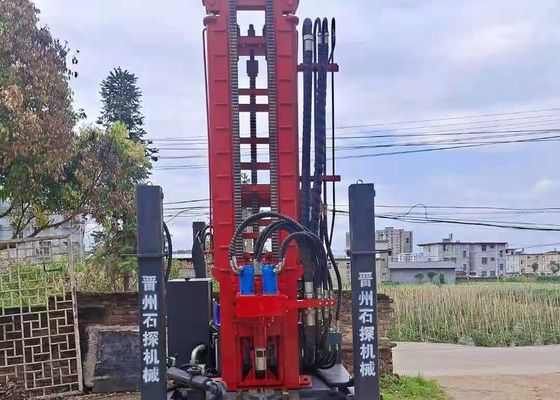 St 200m Pneumatic Drilling Rig 맞춤형 직경 대형 디젤 엔진 전력