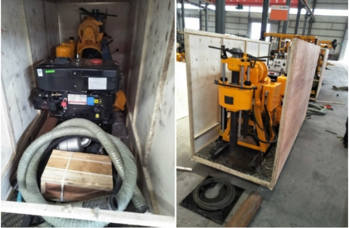 Hydraulic 150m Depth Borehole Drilling Equipment 75-90° Drilling Angle 1