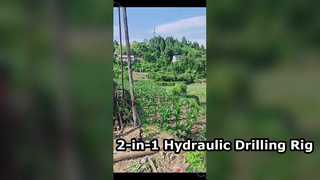 2-in-1 유압 드릴링 장비 | 우물 굴착 및 지질 코어 탐사