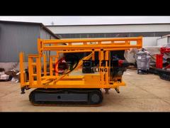 깊이 200m 토양 테스트 드릴링 머신 22 HP 디젤 엔진을 가진 코어 보어홀 드릴링