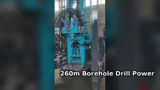 260m 물 시추공 드릴 장비 높은 토크